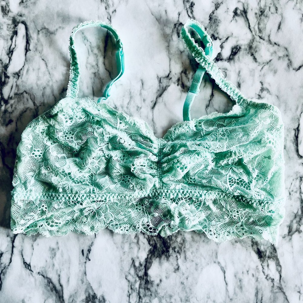 Victoria’s Secret PINK Lace Bralette in Mint